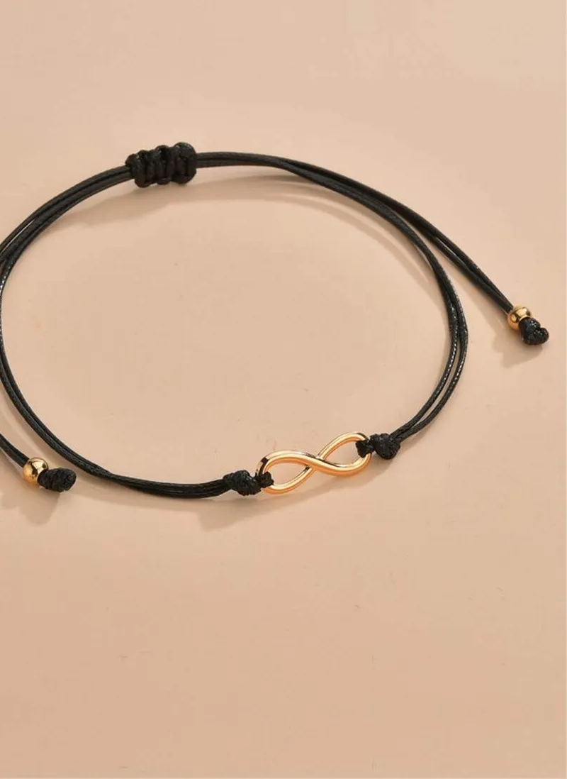 Authentic Eternal Eclipse: Infinity Charm Bracelet in Midnight Velvet