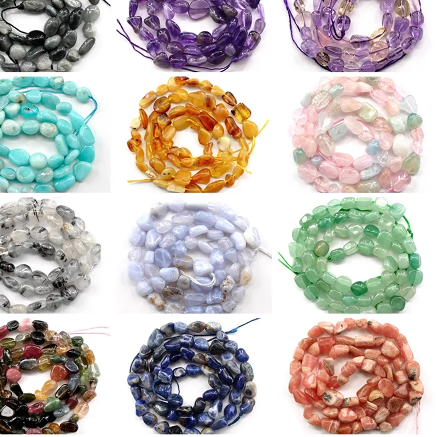 Authentic Symphony of the Earth: Sacred Irregular Gemstone Chip Strands