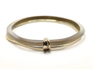 Authentic The Celestial Orbit: Smoky Lucite and Gilded Talisman Bangle
