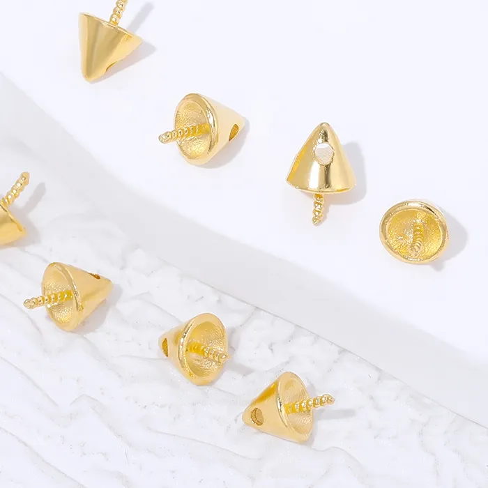 Authentic Celestial Anchor Pearl Mounting - Sacred Gold-Plated Conduit
