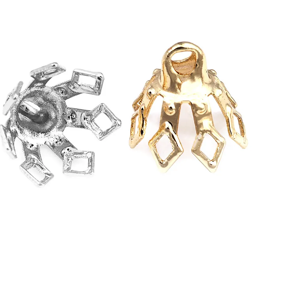 Authentic Radiant 18K Gold Rhombic Geometry Talismans