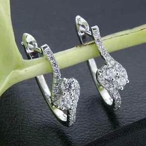 Authentic Celestial Orbit Bypass Moissanite Hoops
