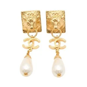 Authentic Radiant Regency: The Gilded Lion and Pearl Studs