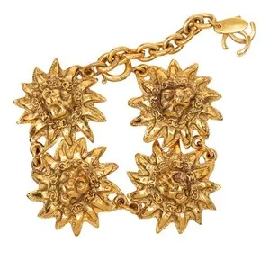 Authentic Golden Lion’s Whisper: Vintage Chanel Mystic Bracelet