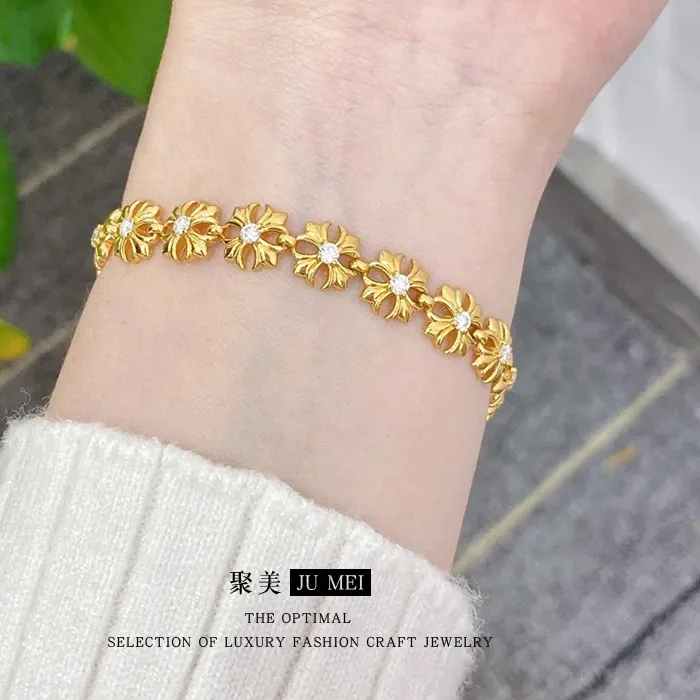Authentic Eternal Radiance: 9999 24K Gold Women's Bracelet