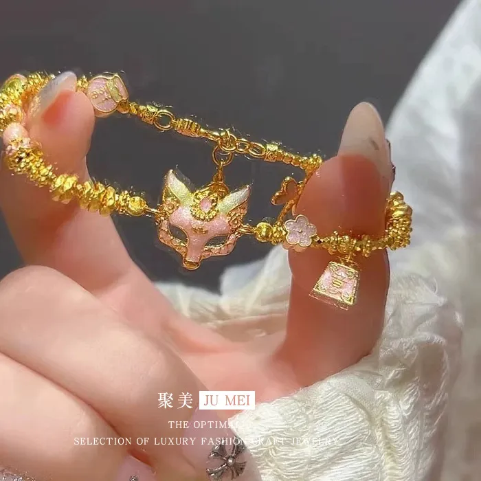 Authentic The Gilded Kitsune: A Talisman of Intuition and Grace