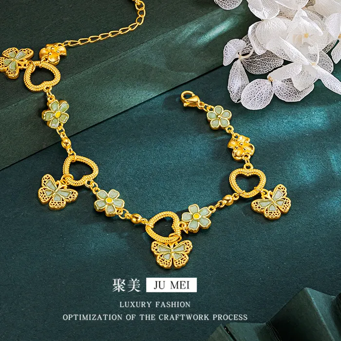 Authentic Love's Gentle Wings - 24K Gold Butterfly Bracelet
