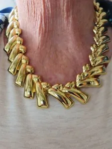Authentic The Golden Anchor: Vintage Sophisticated Statement Necklace with Toggle Clasp