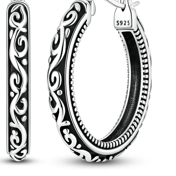 Authentic Scrolls Of Infinite Return Gold- Plated Hoop Talisman