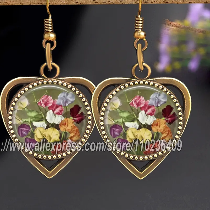 Authentic Blossoming Protection: Antique Bronze Rose Petal Earrings