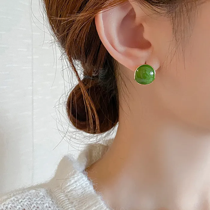 Authentic Crimson Seed of Vitality Hoop Earrings
