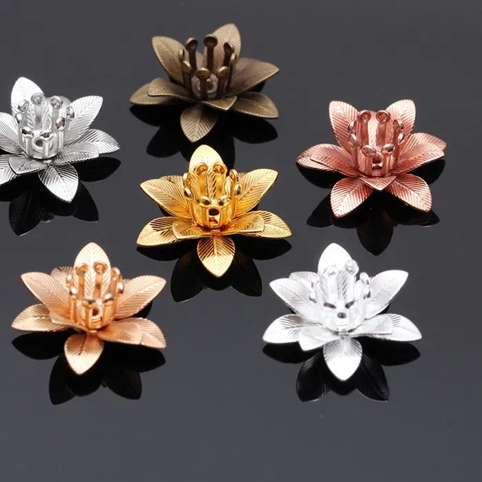 Authentic Sacred Blossoms of Creation: Filigree Flower Bead Caps