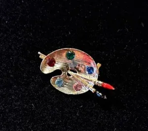 Authentic The Alchemist’s Palette: A Golden Brooch of Manifestation