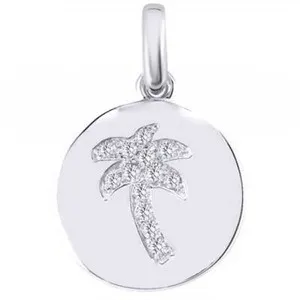 Authentic Celestial Palm of the Circle – ¼‑Carat Simulated Gem in Mystic White‑Gold