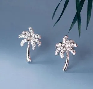 Authentic Golden Oasis: The Celestial Palm Studs