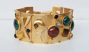 Authentic The Celestial Radiance Cuff: An Ornate Talisman of Earthly Riches