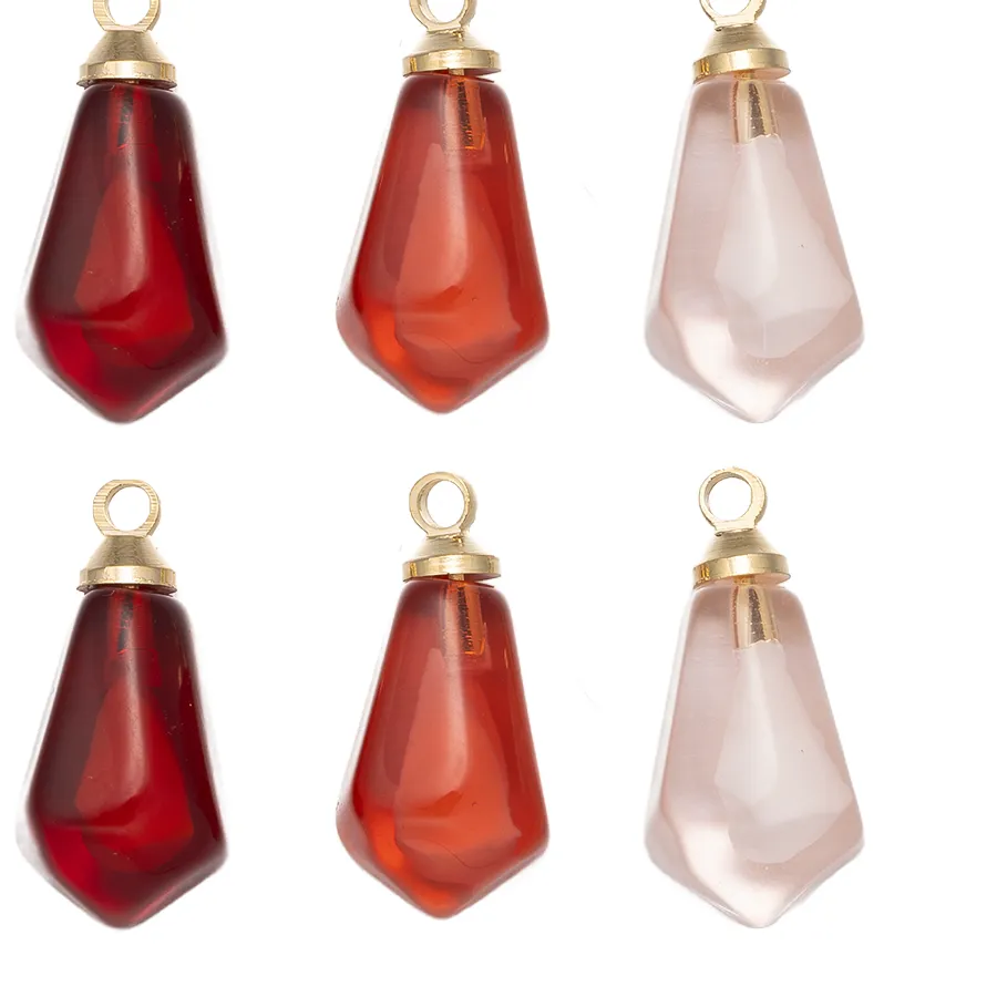 Authentic 10pcs/Lot Fruit Pomegranate Seed Pendant For DIY Earrings Necklaces Bracelets Charms Jewelry Making Supplies Crafts Accessories