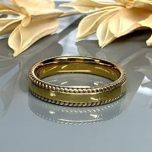 Authentic The Infinite Circle: Radiant Gold-Plated Sacred Union Band
