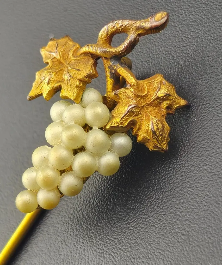 Authentic The Verdant Harvest: Vintage Celluloid Grape Talisman