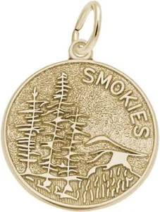 Authentic The Smokies Horizon Gold-Plated Silver Talisman