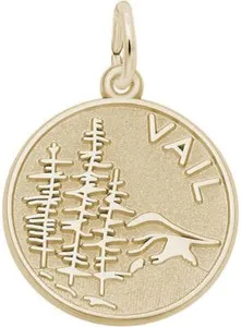Authentic The Golden Summit Vail Mountain Scene Talisman