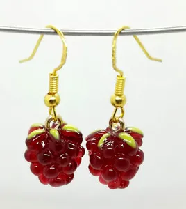 Authentic Almandine Garnet Vintage Vine Dangle Earrings in Radiant Gold Plate