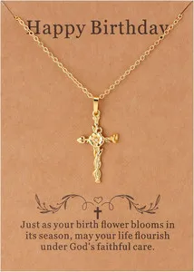 Authentic Celestial Bloom Cross: 12‑Month Faith Pendant in Gold
