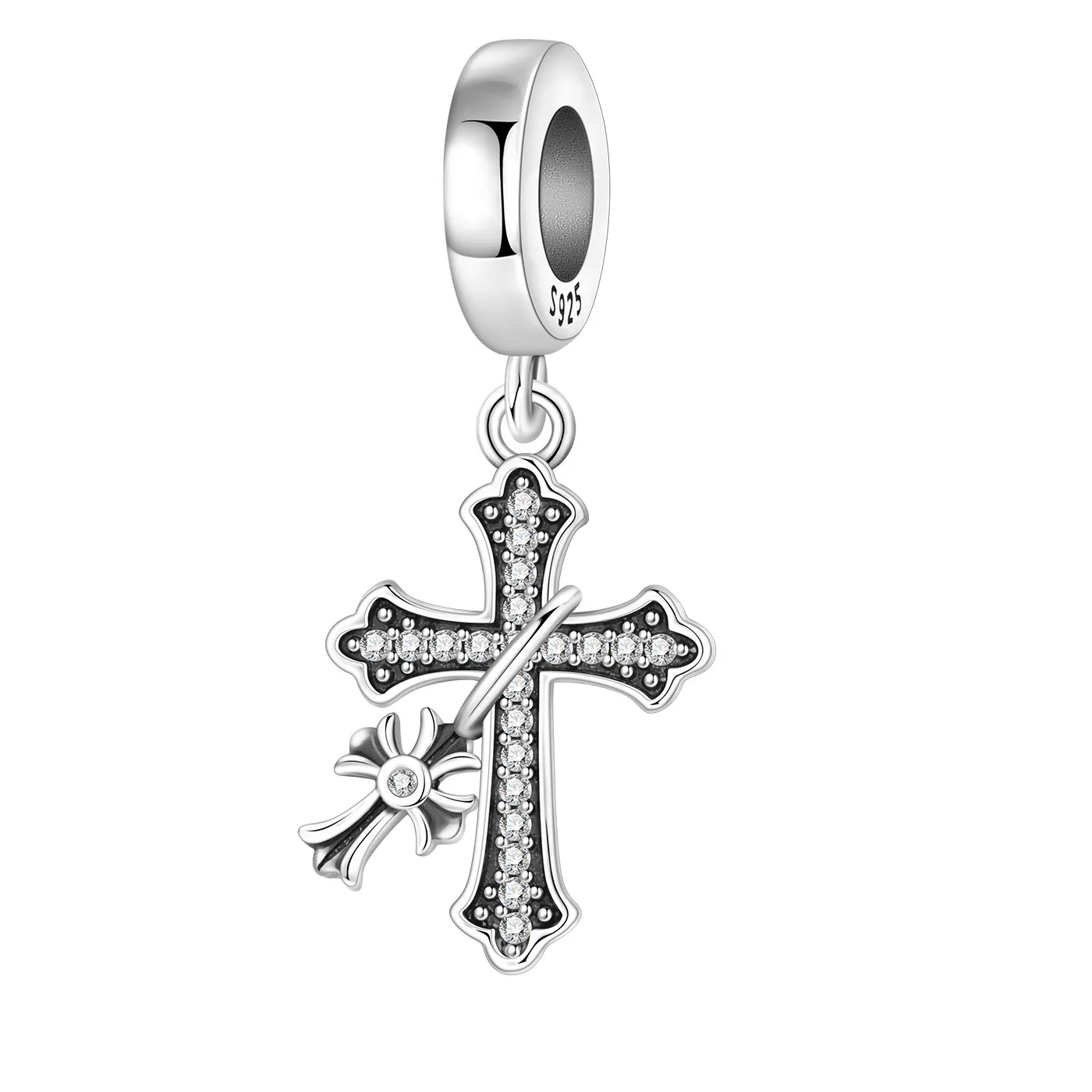 Authentic Sacred Cross of Sterling Light Pendant