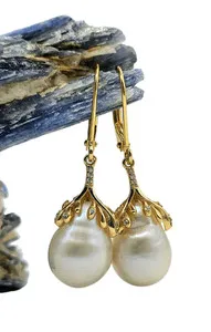 Authentic Pearls of the Ancients: Baroque Earrings for June Births