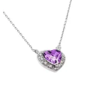 Authentic Heart's Desire: Radiant 3Ct Birth Stone Diamond Pendant for Inner Light