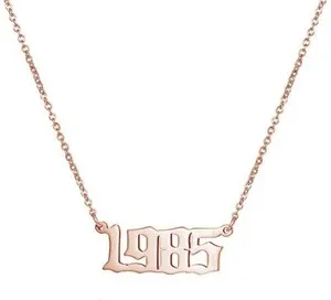 Authentic The Chronicle of 1985 Rose Gold Numerology Talisman