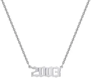 Authentic The Chronicle of 2003 White Gold Plated Numeric Talisman