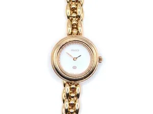 Authentic The Celestial Chronos: Gucci 1100-L Golden Bezel Transformation Bracelet