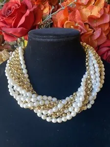 Authentic Ethereal Guardian: Multi-Strand Collar of Enlightenment