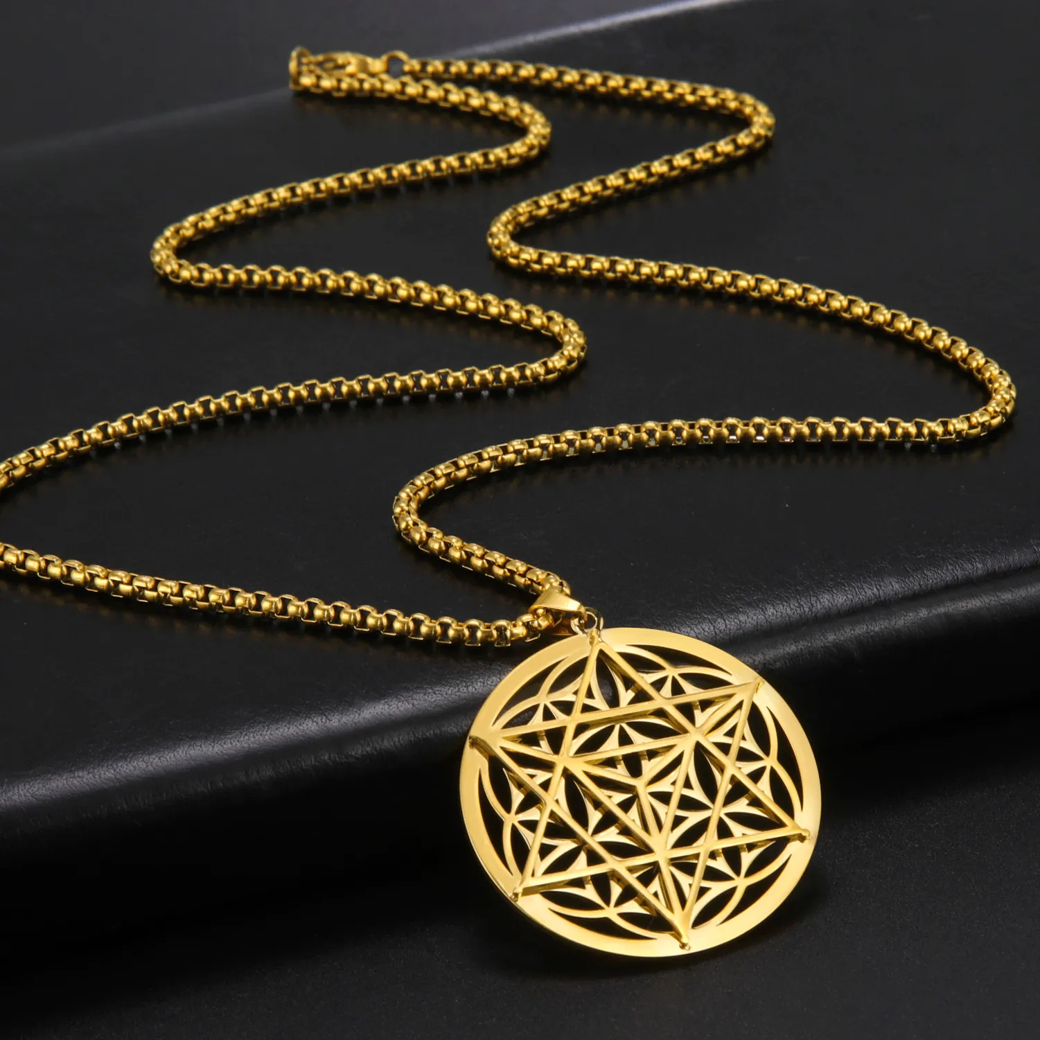 Authentic The Golden Merkaba And Flower Of Life Sacred Geometry Talisman