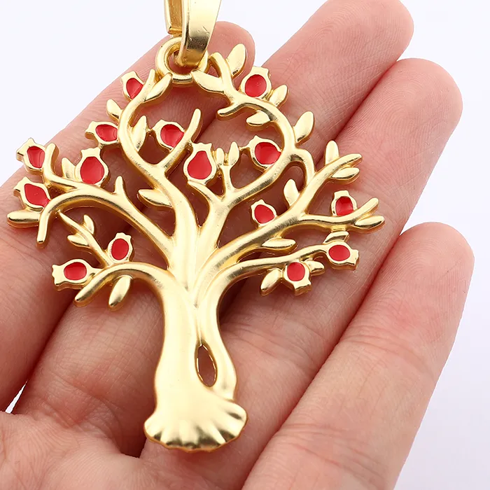 Authentic 1 x Matte Gold Color Large Tree Life Charms Pendants for DIY Necklace Jewellery Making Findings Accessories 71x50mm