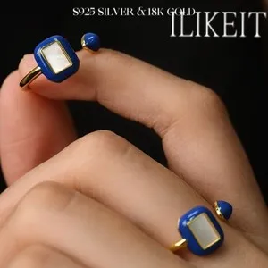 Authentic Celestial Tide: The Klein Blue Mother of Pearl Talisman