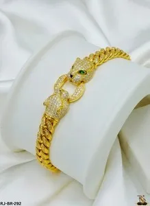 Authentic The Golden Apex Leopard Cuban Link Talisman