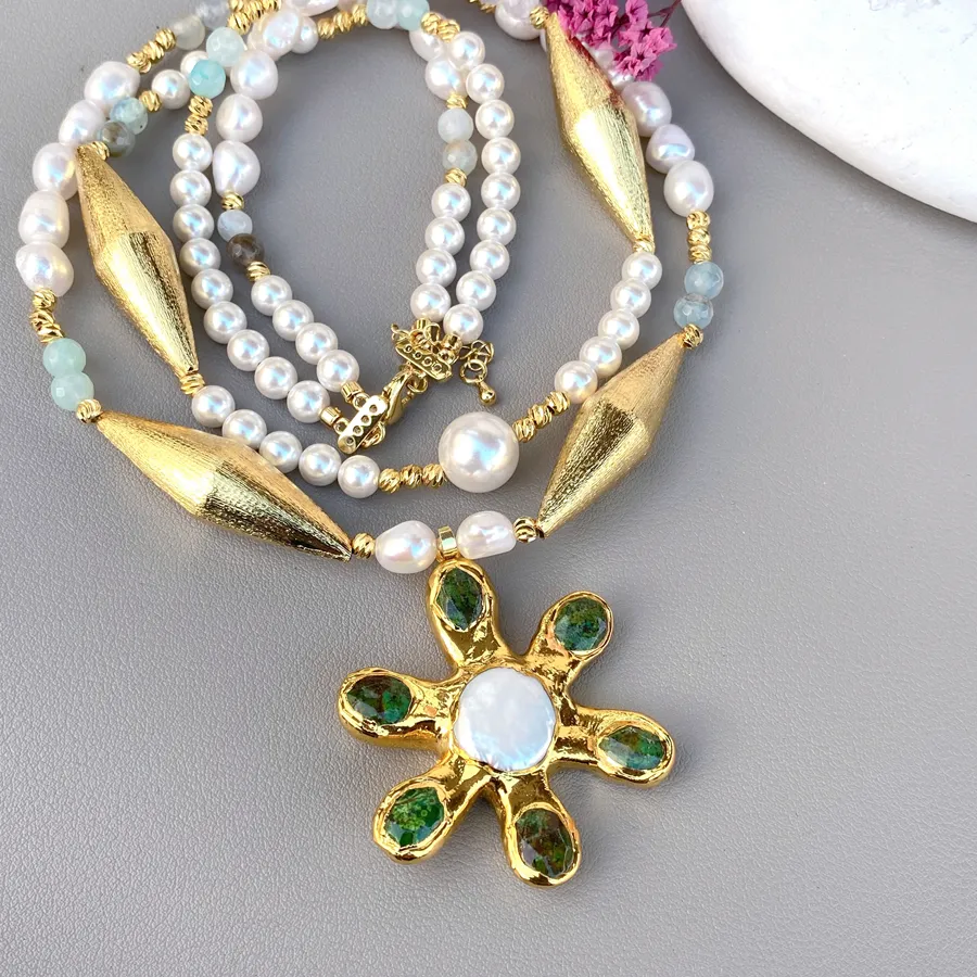 Authentic The Verdant Blossom and Pearl Tides Talisman