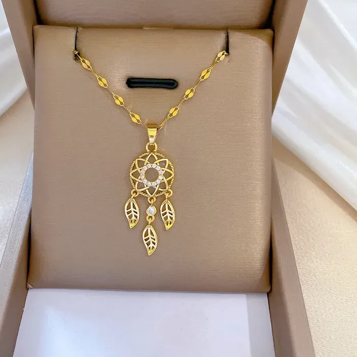 Authentic Lunar Protection: Dreamy Gold Leaf Tassel Moonstone Choker