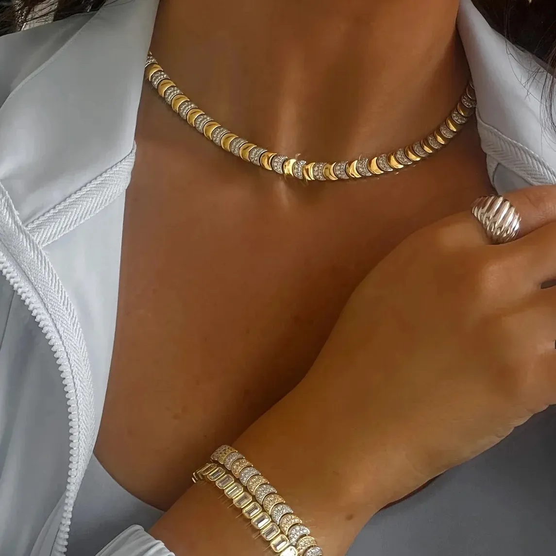 Authentic Lunar Ascension: Majestic Moon-Shaped Charm of Illuminated Protection