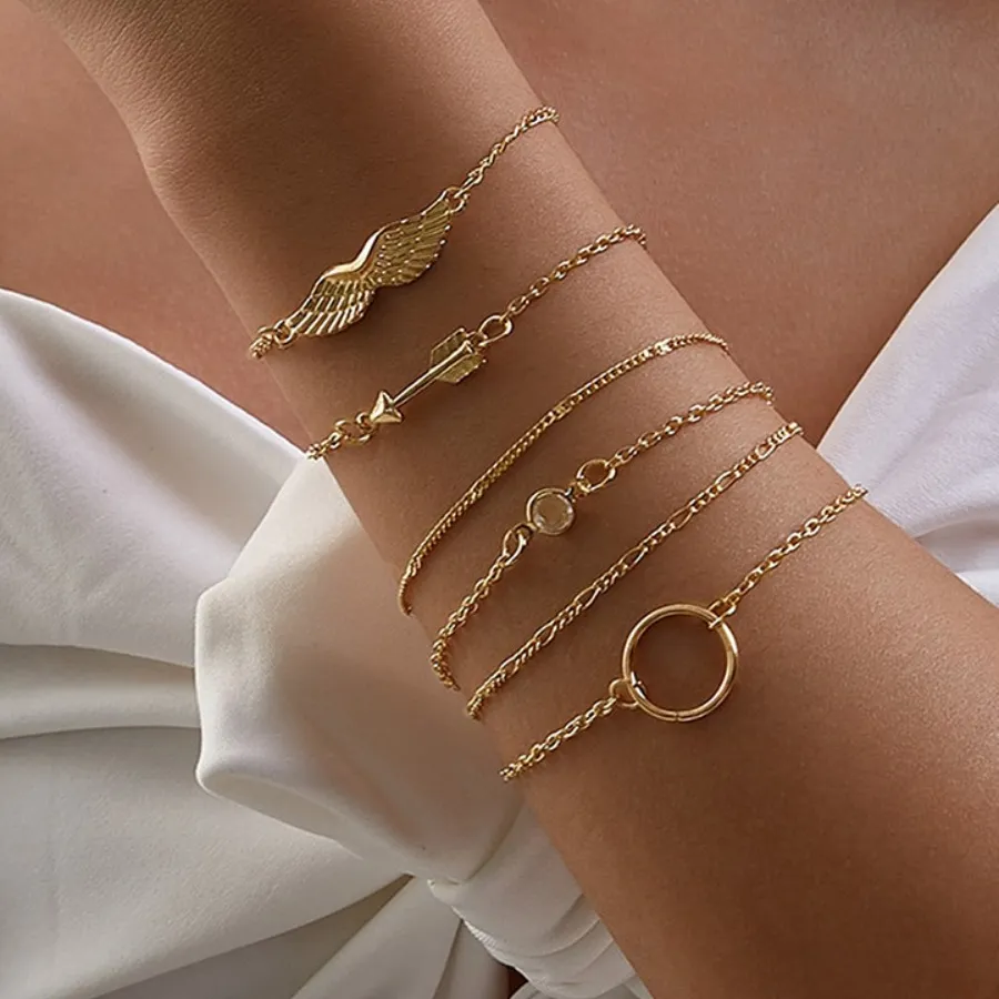 Authentic Celestial Phases: The Vintage Stone Moon and Tassel Bracelet Ensemble