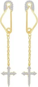 Authentic Moonlit Protection - Sterling Silver Earrings Enchanted with Cubic Zirconia