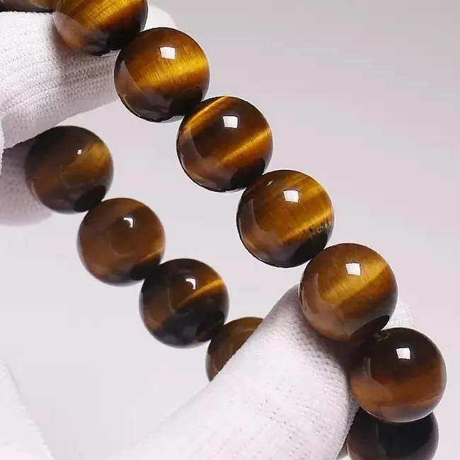 Authentic Mystic Brown‑Gold Cat‑Eye Amulet Bracelet