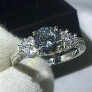 Authentic Celestial Brilliance The Round Cut Eternal Bond Ring