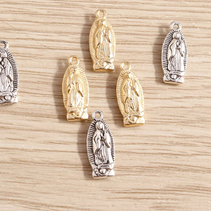 Authentic Sacred Effigy: The Radiant Virgin Mary Charms of Devotion