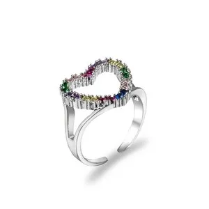 Authentic Ethereal Heart of Light Adjustable Cuff Ring