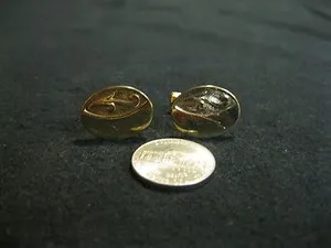 Authentic Golden Floral Bloom Cufflinks: Talismans of Earthly Grace