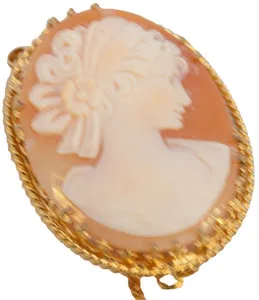 Authentic The Gilded Cameo: A Timeless Vessel of Memory and Grace