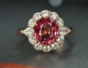 Authentic The Ethereal Rose Radiance Halo Ring